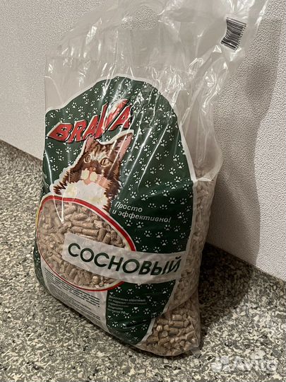 Кошачий наполнитель сосновый