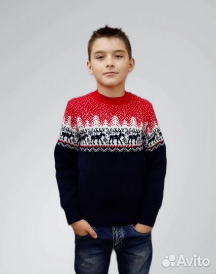 Новогодние Свитеры family look для фотосессии