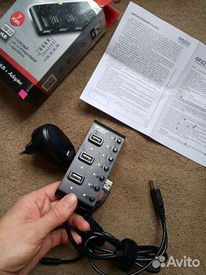 Разветвитель для компьютера ginzzu