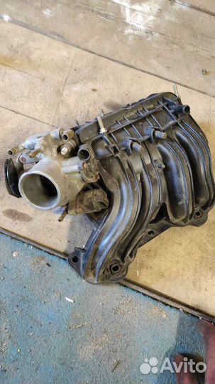 Впускной коллектор ваз 16кл с дроселем