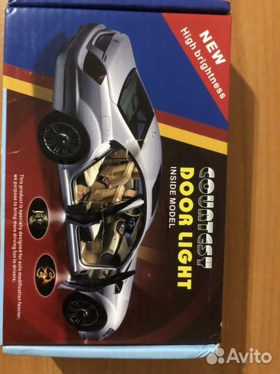 Подсветка в двери toyota