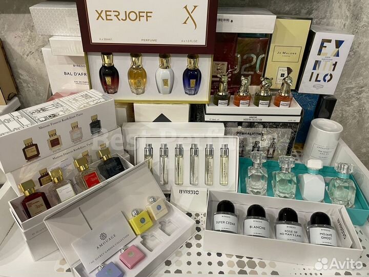 Наборы парфюма Amouage, Tiffany, Byredo, Xerjoff