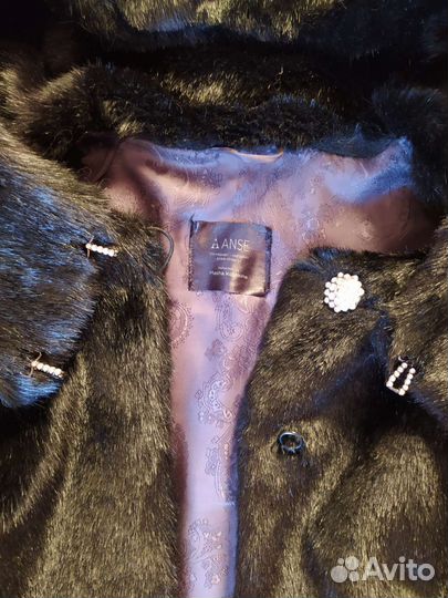 Шуба искусственный мех 44 размер