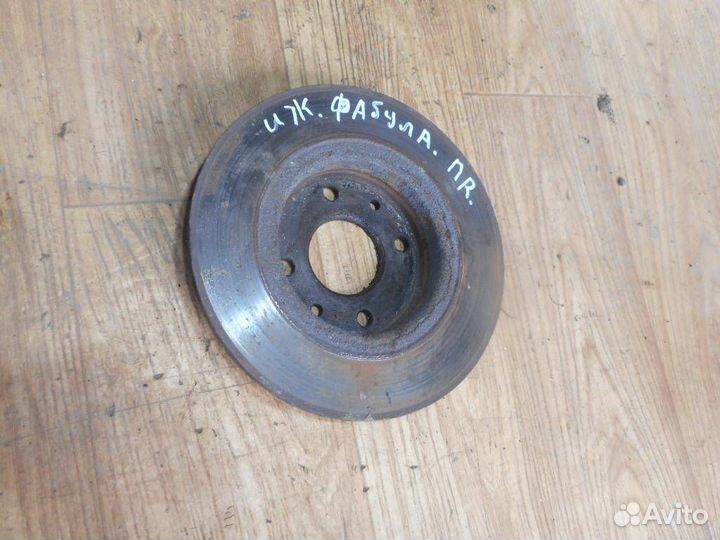 Диск тормозной передний не вентилируемый иж 21261