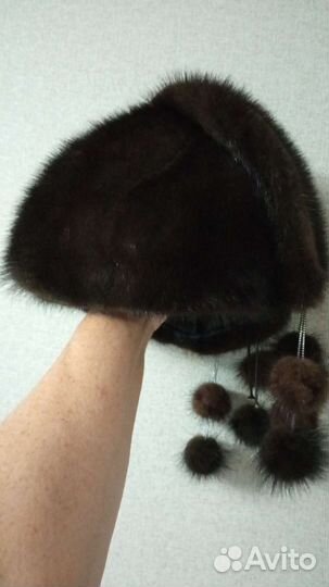 Шапка норковая женская