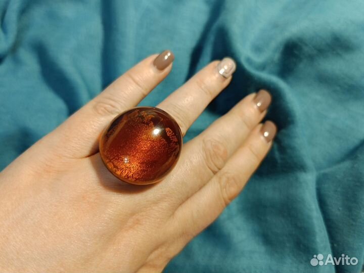 Murano кольцо, кулон комплектом