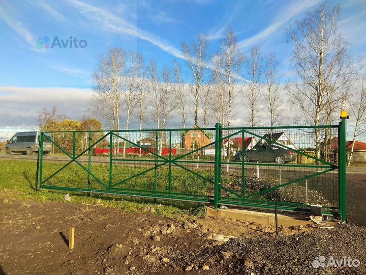 Откатные ворота под ключ