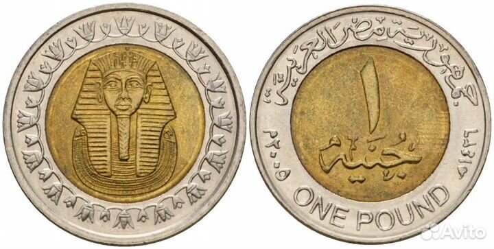 Монета 1 фунт Египет