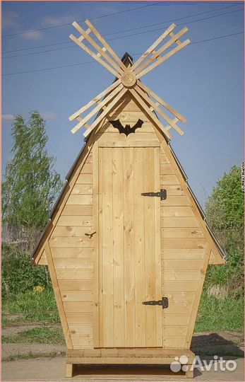 Дачный туалет с лебедем ZFJ