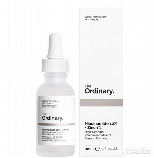 Сыворотка The Ordinary Niacinamide 10 + Zinc PCA