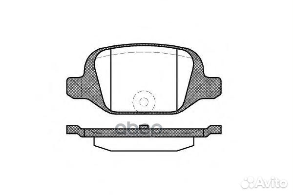 727 00 колодки дисковые з Fiat Punto II 1.8i 16