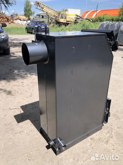 Твердотопливный котёл с увеличенной топкой