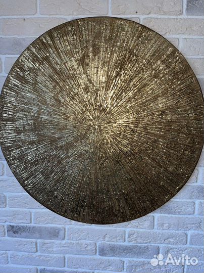 Картина панно «золотое солнце»