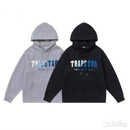 Худи trapstar blue star Черное