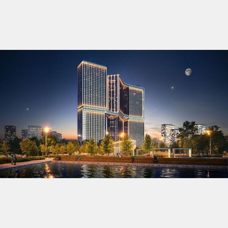 Квартира-студия, 22,7 м², 22/50 эт.