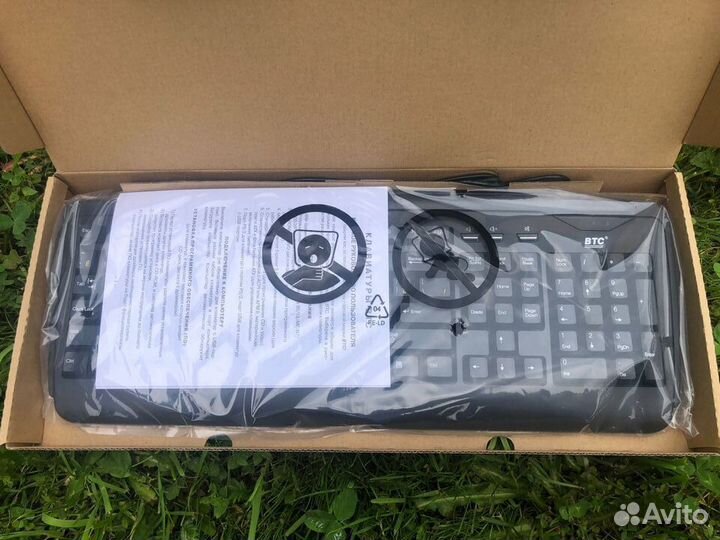 Клавиатура,BTC 5105U-BL keyboard USB,black