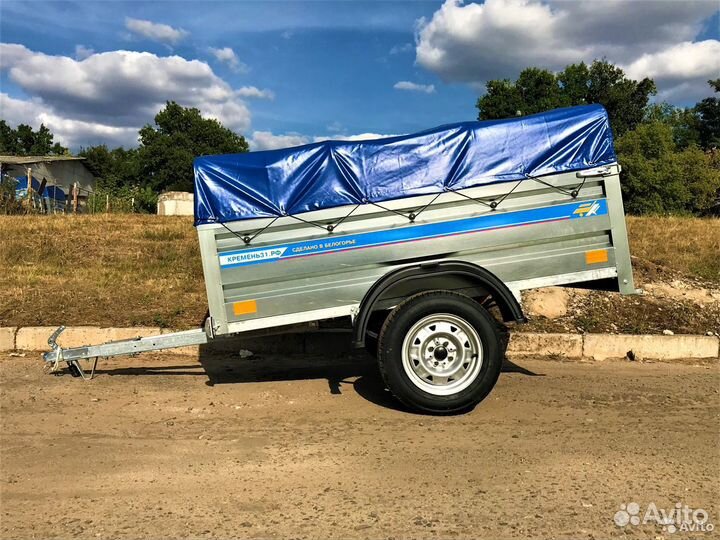 Прицеп Кремень 2 метра цинк стандарт высокий борт