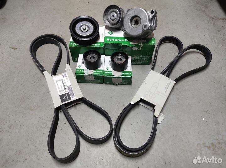 Ролики ремень натяжитель Mercedes OM642