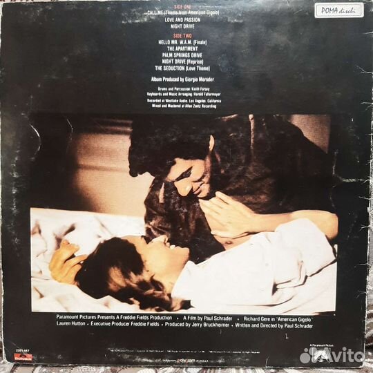 Giorgio Moroder - American Gigolo OST (1980,Italy)