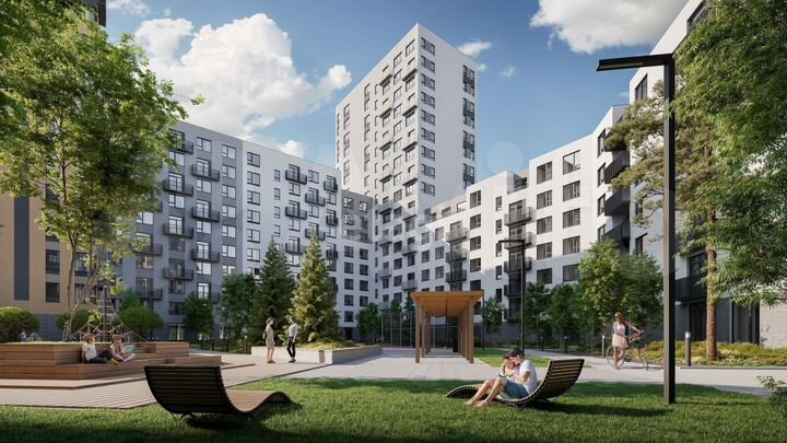 2-к. квартира, 64,1 м², 2/23 эт.