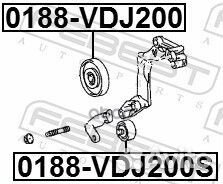 Ролик обводной 0188VDJ200S Febest