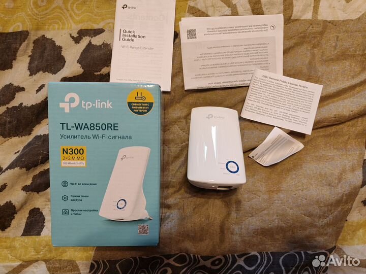 Усилитель wifi сигнала tp link tl-wa850re