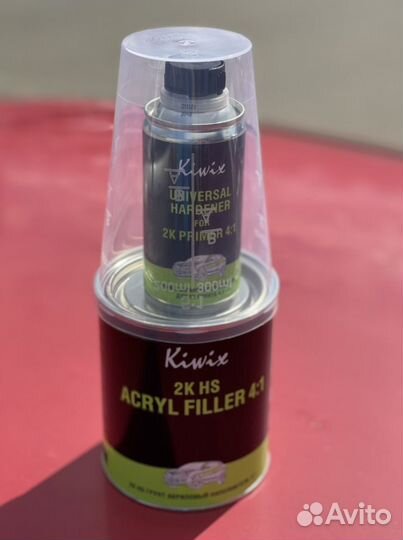 Kiwix Грунт акриловый 4:1 (0,8л+ отв.0,2л) Белый