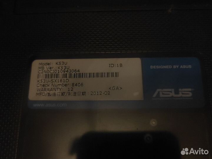 Ноутбук asus k53u