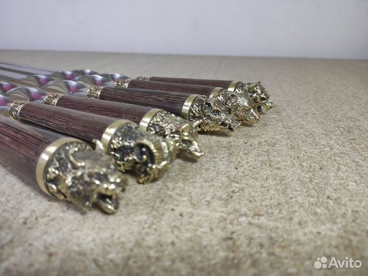 Подарочный набор шампуров Звери