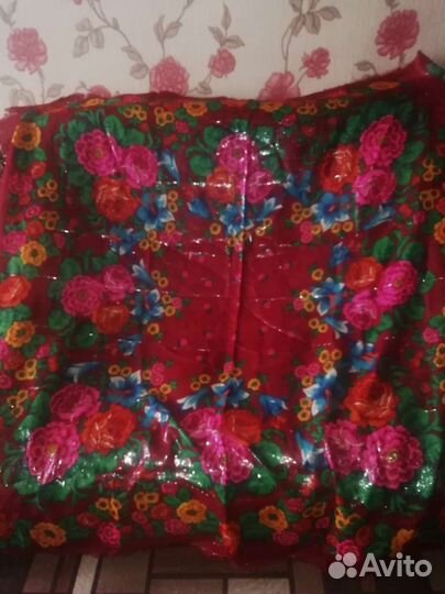 Платок большой с люрексом СССР