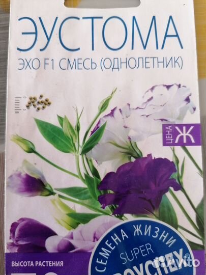 Рассада цветов эустома