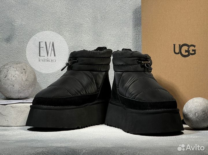 Платформа ugg женские UGG obba platform black