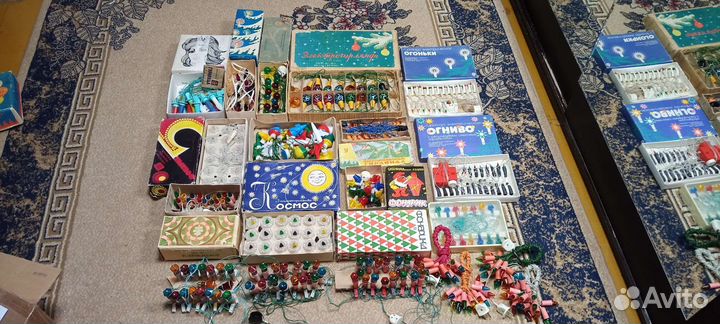 Гирлянда СССР фонарики много(электрогирлянды)