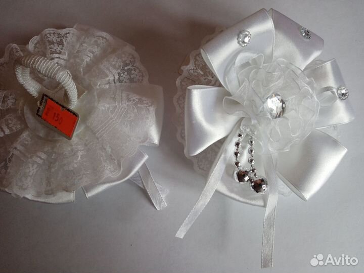 Новые школьные белые банты