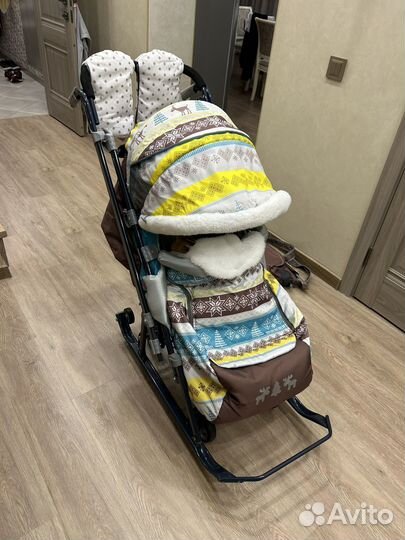 Санки коляска nika