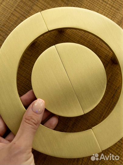 Ручки круги из цельной латуни мебельные, дверные