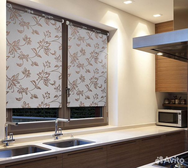 Оконные рулонные шторы, Зебра, Сетки, Жалюзи