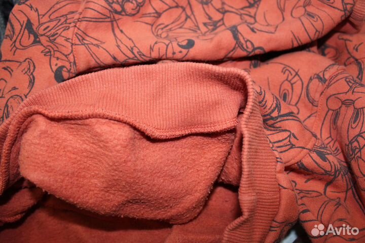 Джинсы+худи футер с начесом, для двойни (Sela, 110