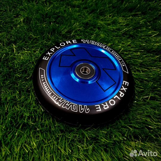 Колесо для трюкового самоката 110 мм (AL) бирюза