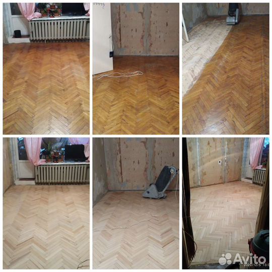 Циклевка паркета и деревянных полов