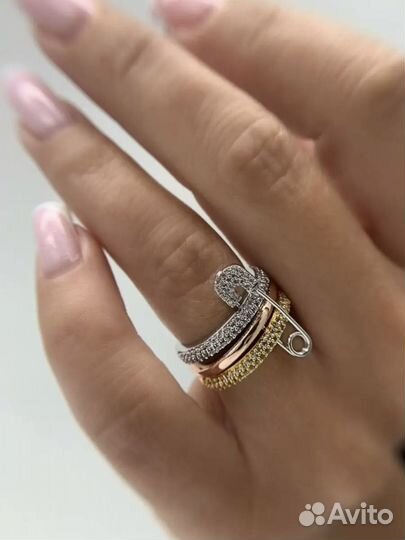 Кольцо булавка