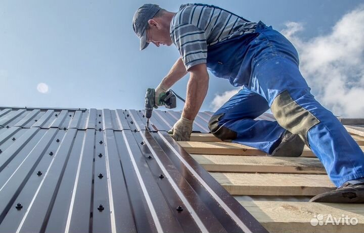 Кровля из металлочерепицы под ключ