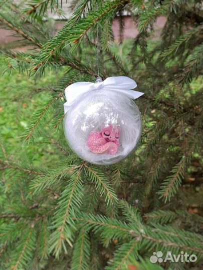 Елочный шар с драконом