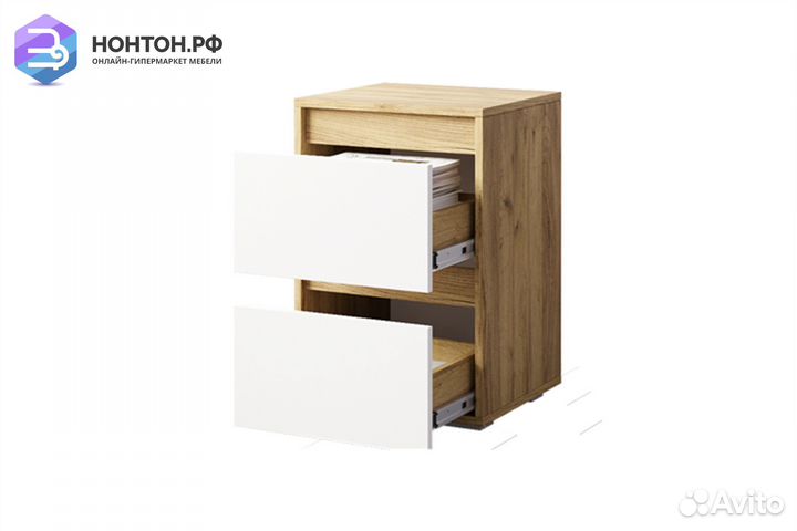 Тумба Селфи крафт / белый