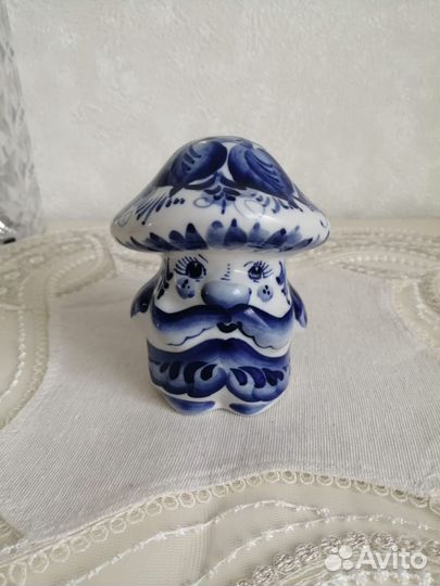 Солонка Гриб - Боровик, Гжель