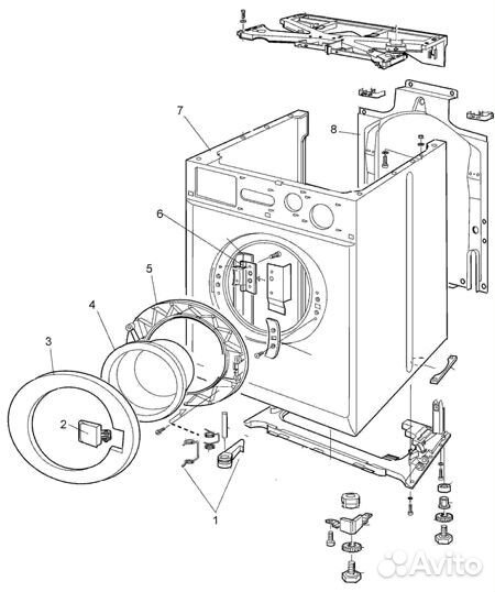 Запчасти для стиральной машины zanussi