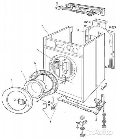 Запчасти для стиральной машины zanussi