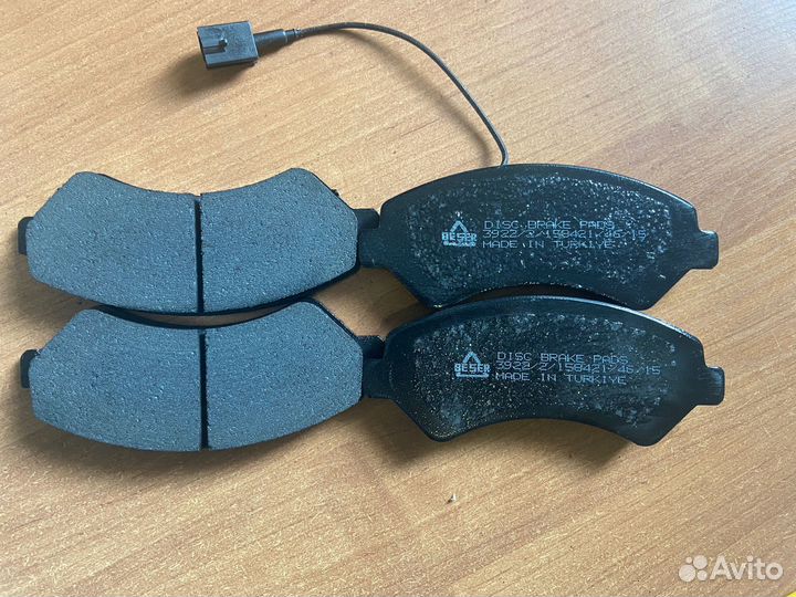 Тормозные колодки перед beser 3922 R16 Boxer