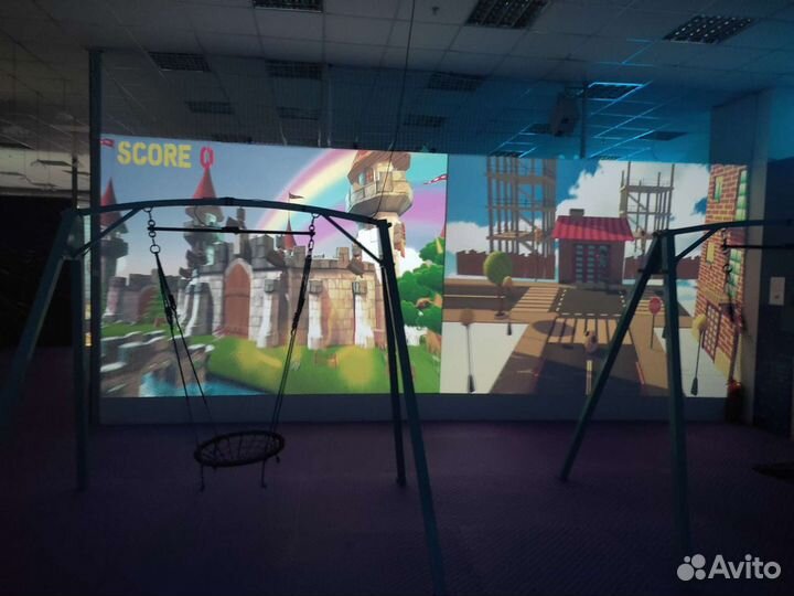 Интерактивные световые проекционные Качели