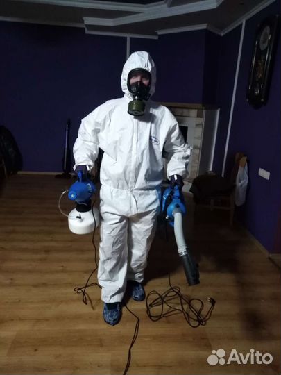 Уничтожение клопов, клещей, травля тараканов